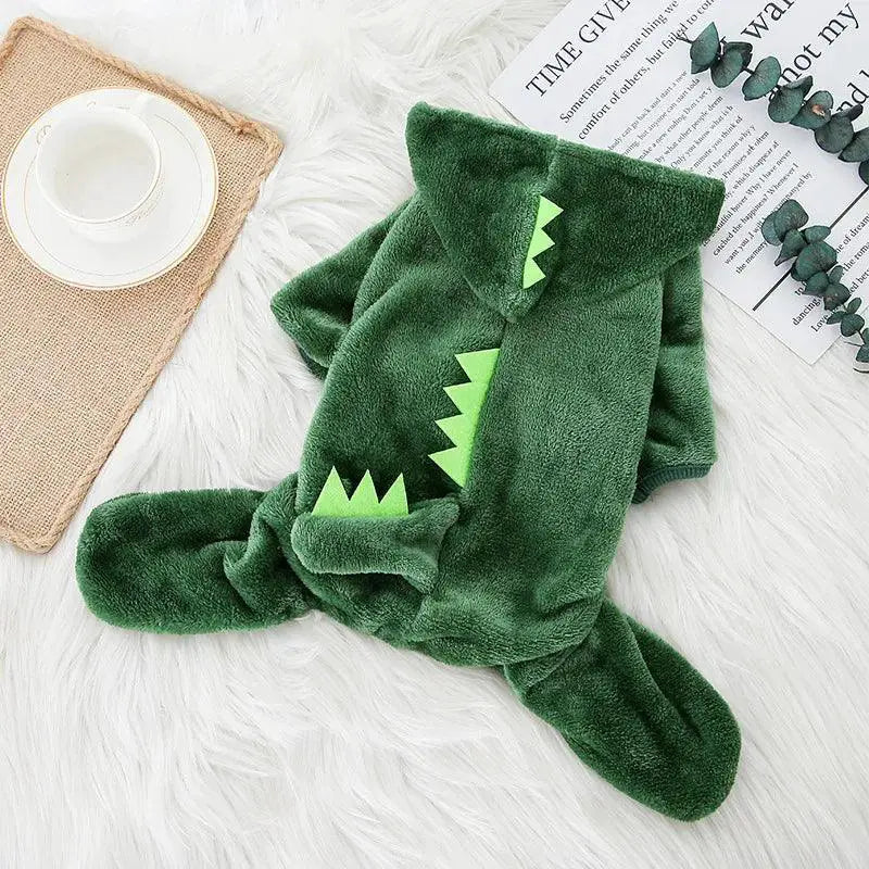 Winter Soft Fleece Pet Hoodies Cute Design Easy Wear Warm
