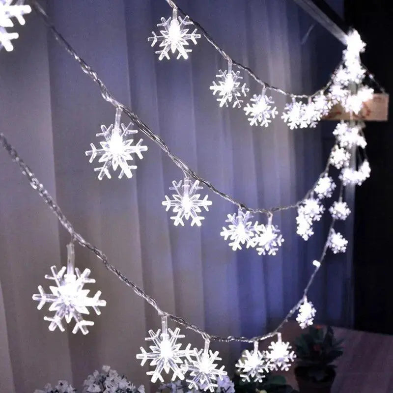 Winter Wonderland Snowflake LED String Lights For Home Decor