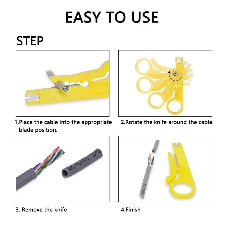 Wire Stripper Knife Pliers Crimping Tool Cable Cutter