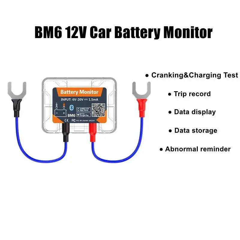 Wireless Bluetooth Battery Monitor Vehicle Health Check Tool