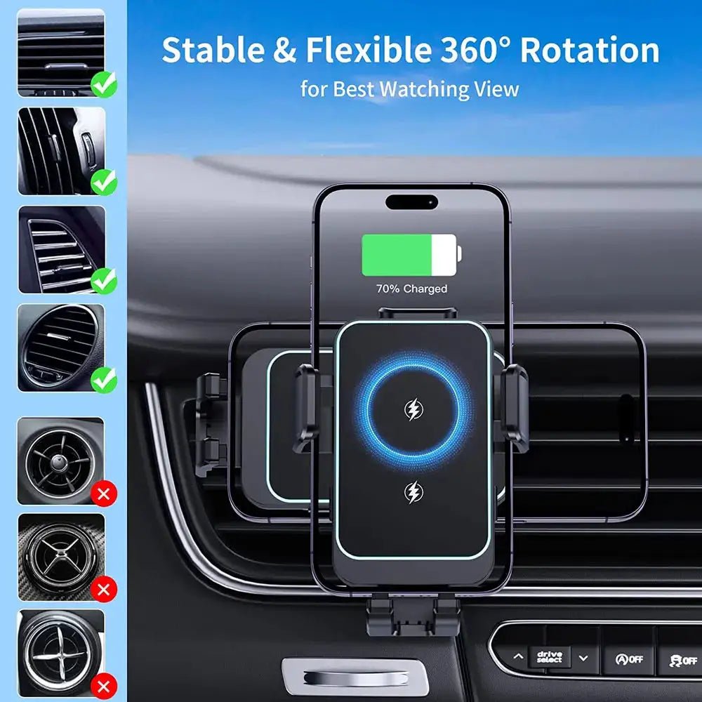 Wireless Car Mount for Z Flip Safe Drive