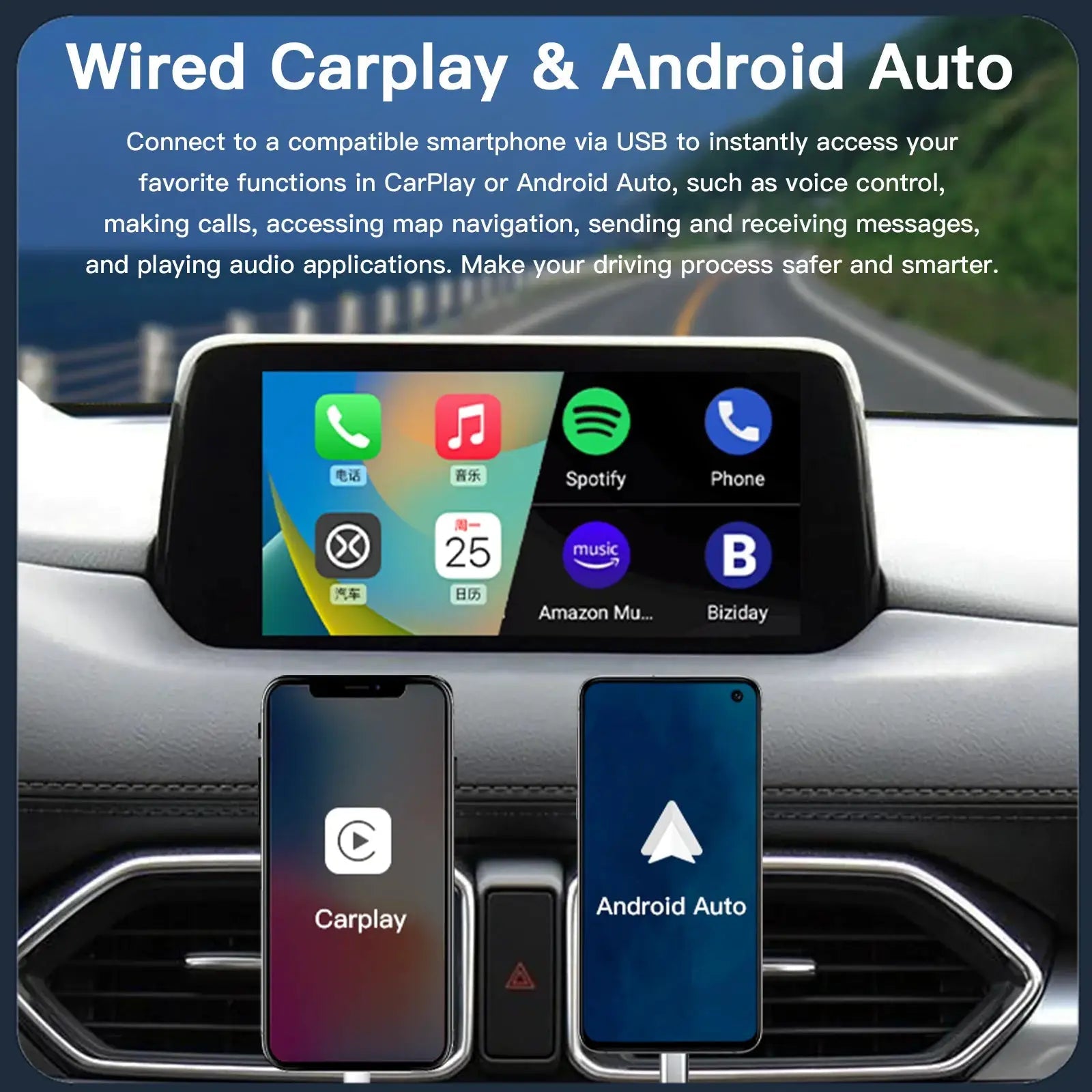 Wireless CarPlay Adapter for Mazda Dash