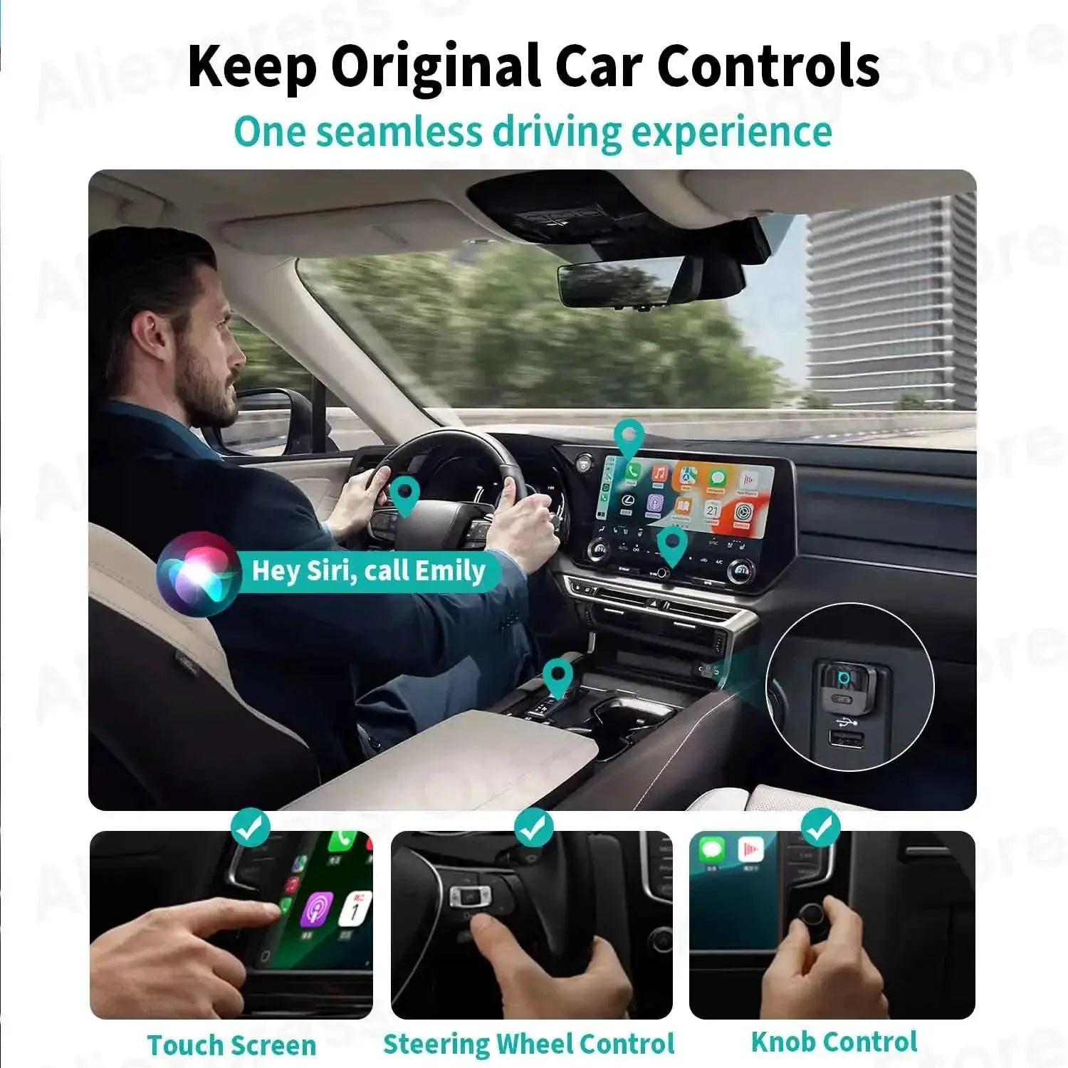Wireless CarPlay Android Auto Adapter