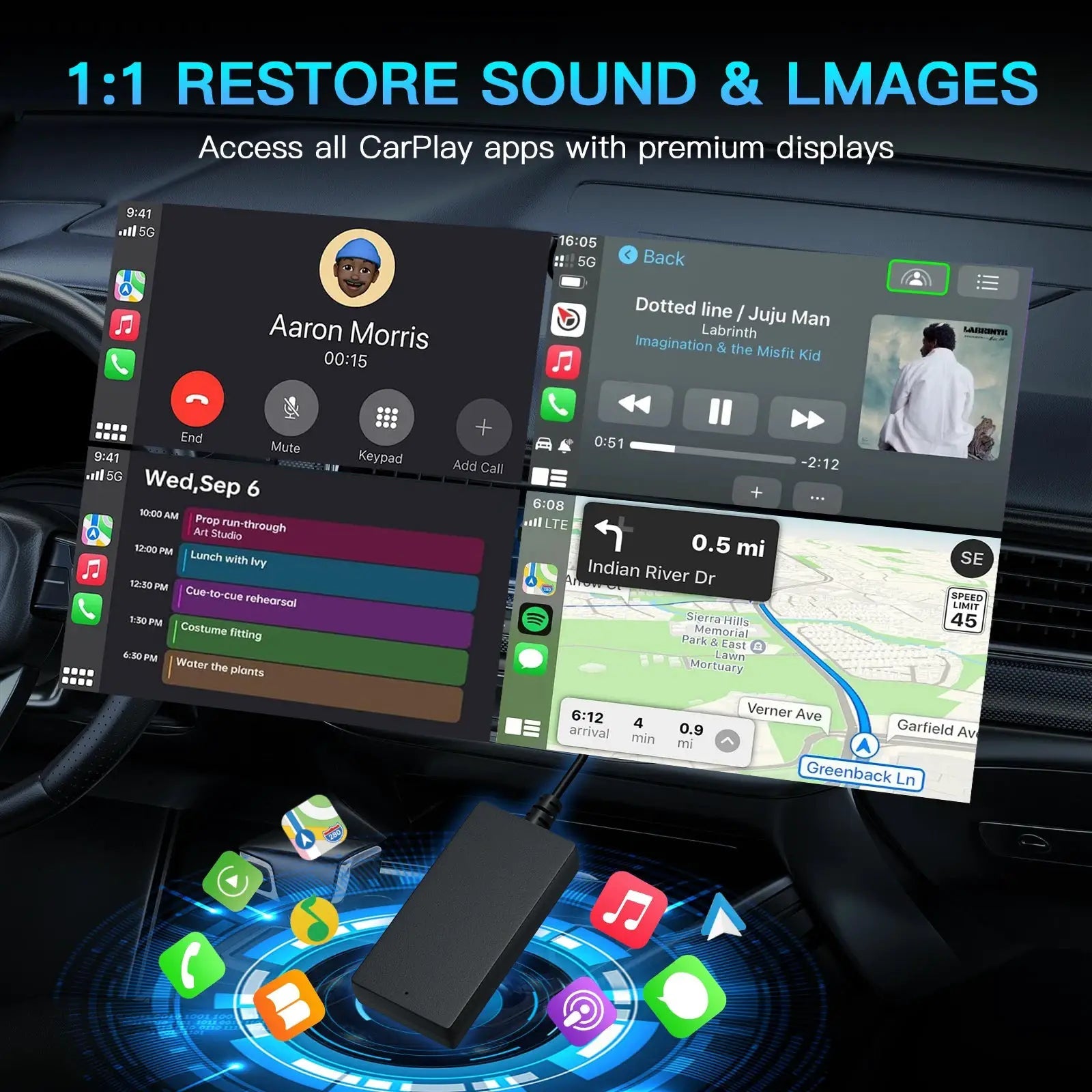 Wireless CarPlay Box for Car Owners Maps