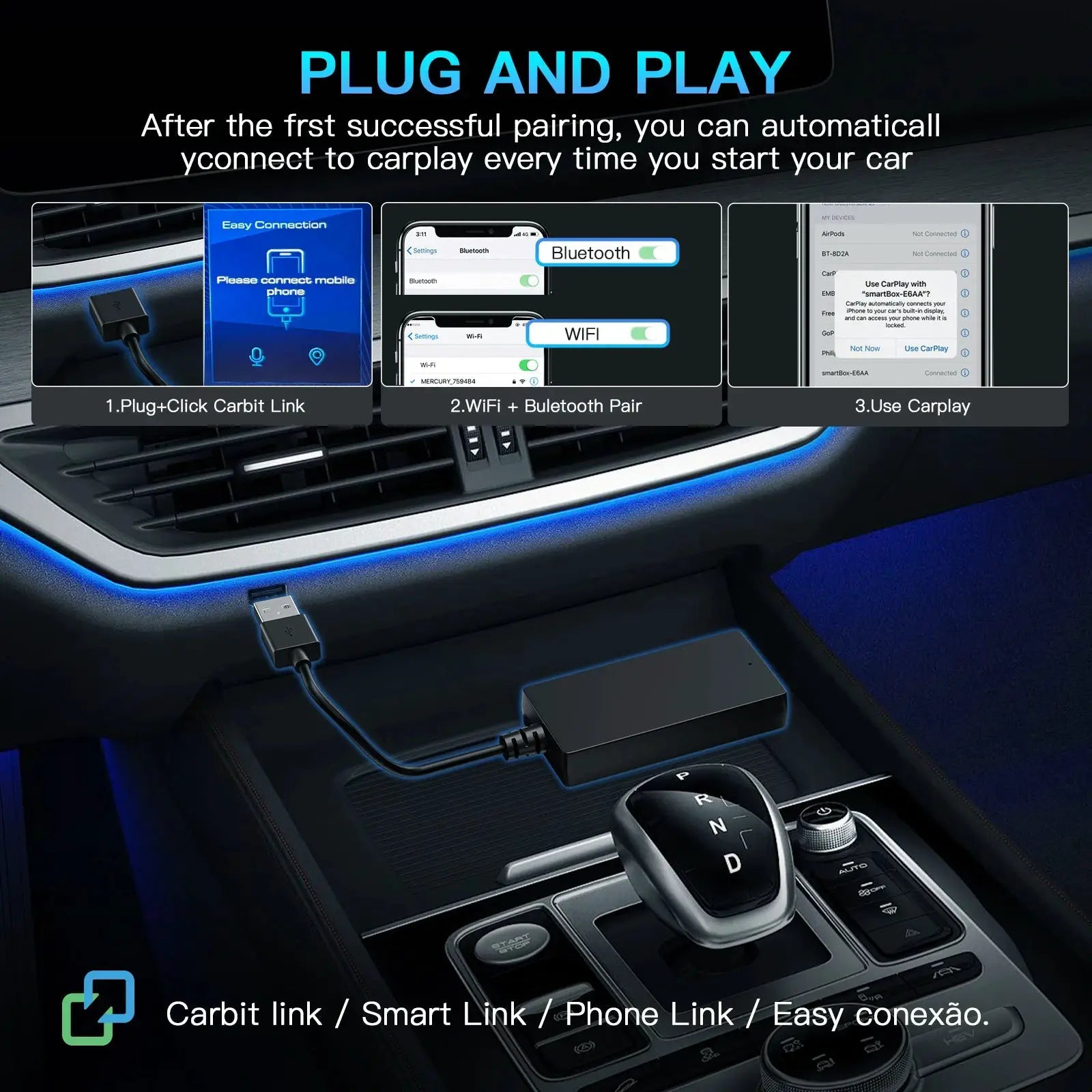Wireless CarPlay Box for Car Owners Maps