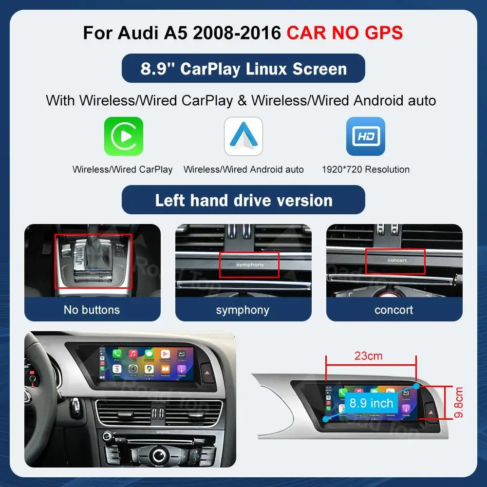 Wireless CarPlay Car Screen for Audi — product view 14