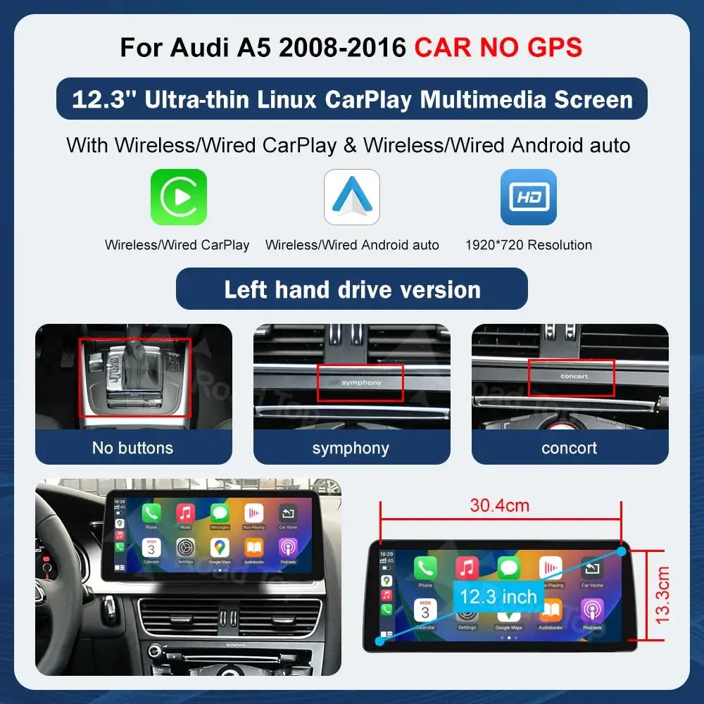 Wireless CarPlay Car Screen for Audi — product view 13