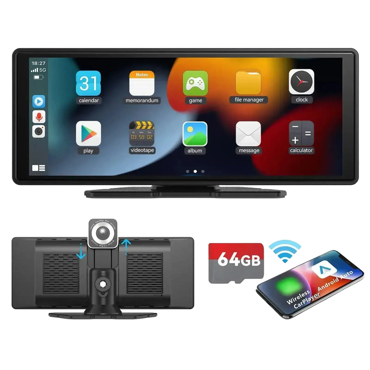Wireless CarPlay Car Stereo for Drivers — product view 1