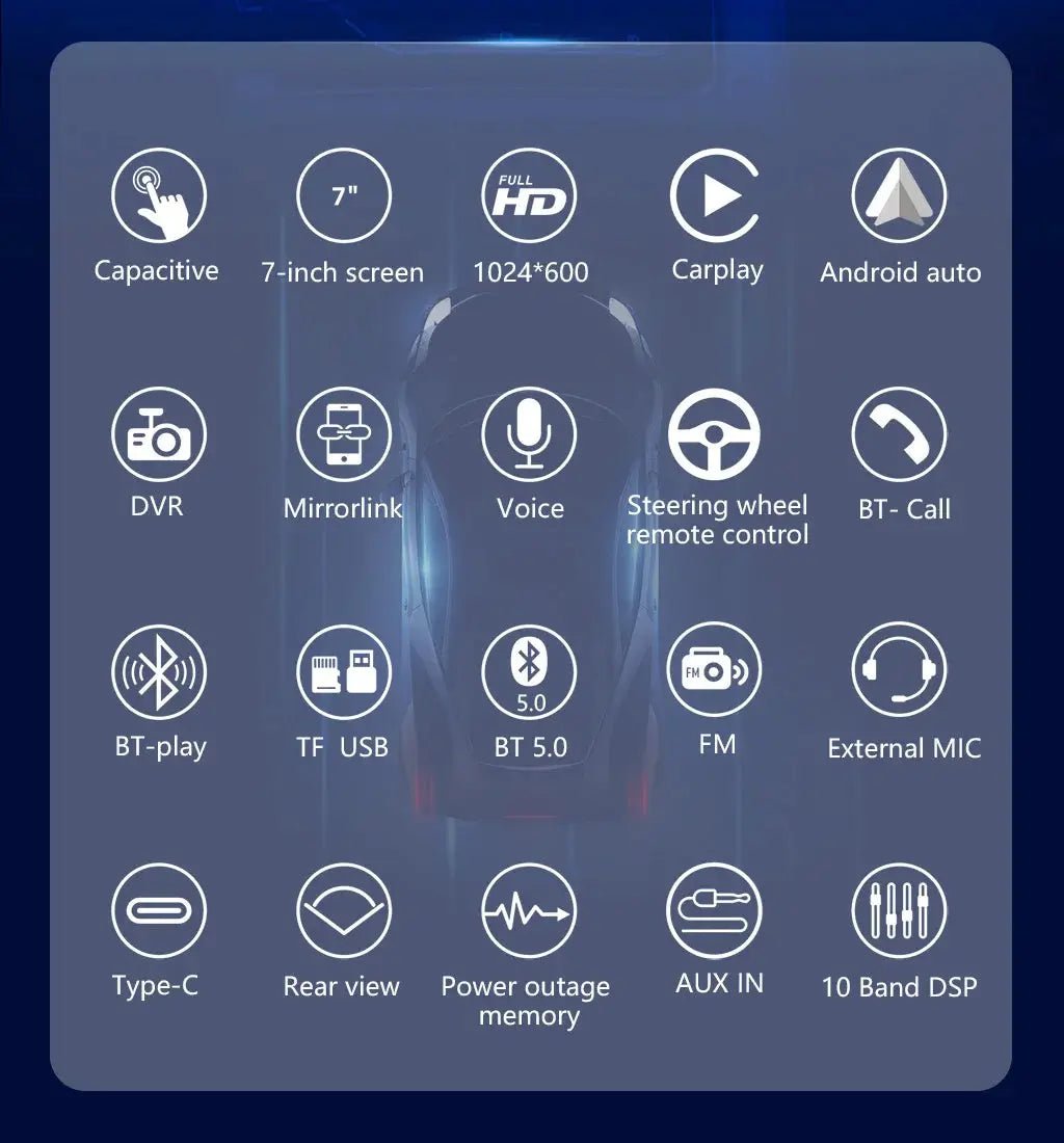 Wireless CarPlay Car Stereo for Drivers