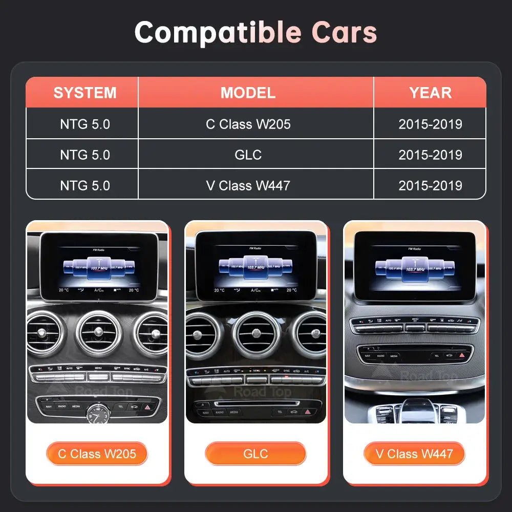 Wireless CarPlay Display for Mercedes