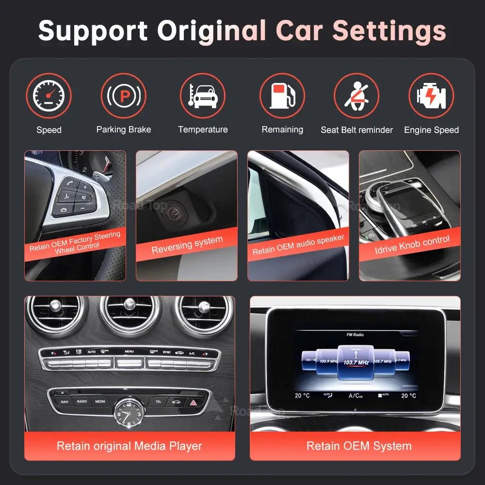 Wireless CarPlay Display for Mercedes