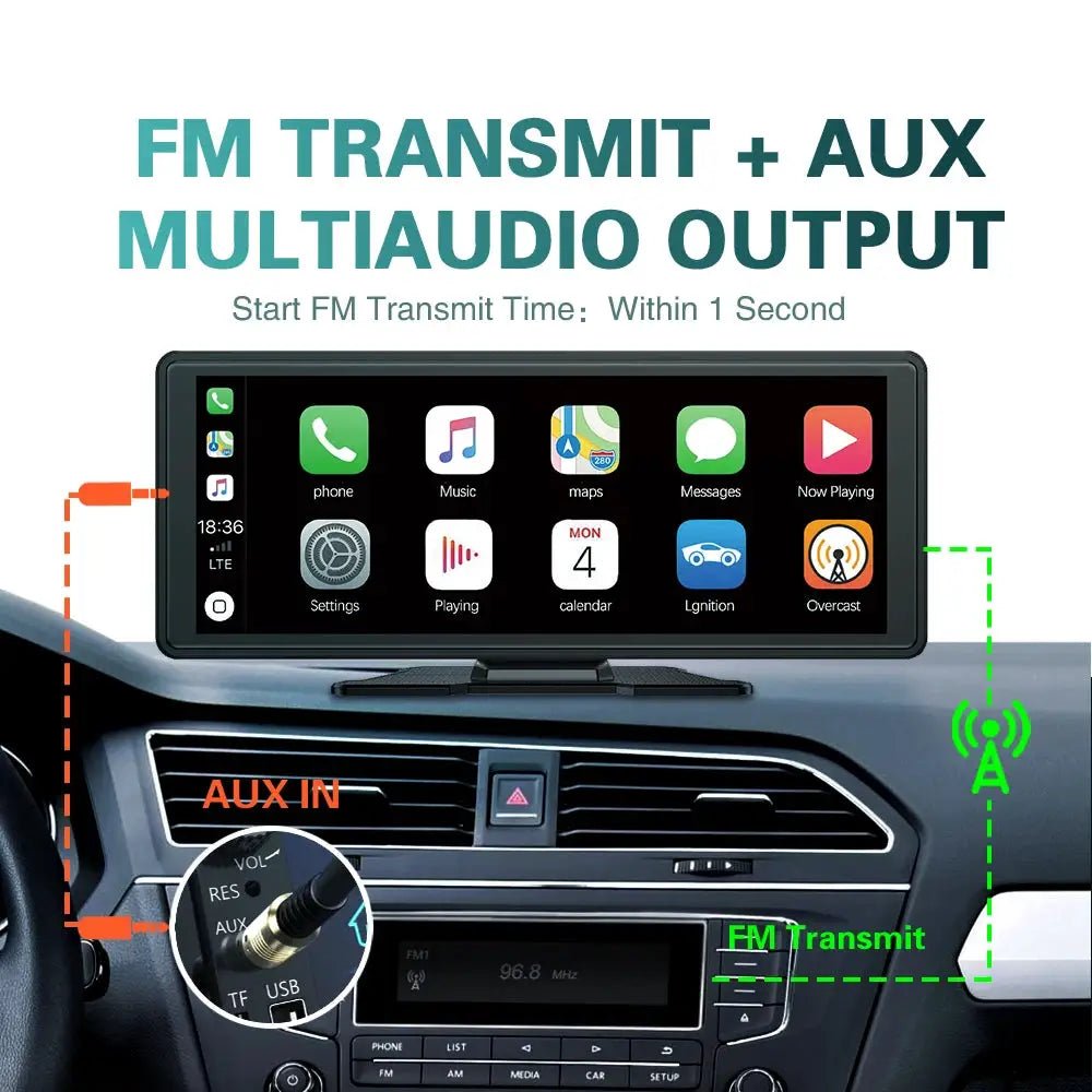 Wireless CarPlay Head Unit for Drivers