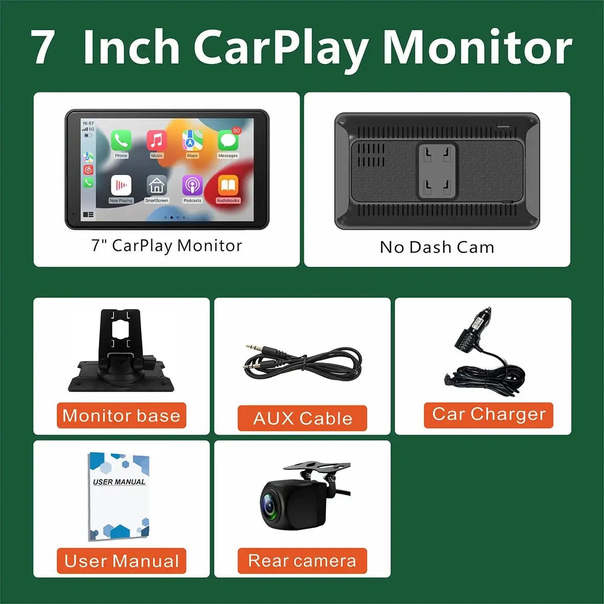 Wireless CarPlay Screen for Drivers GPS