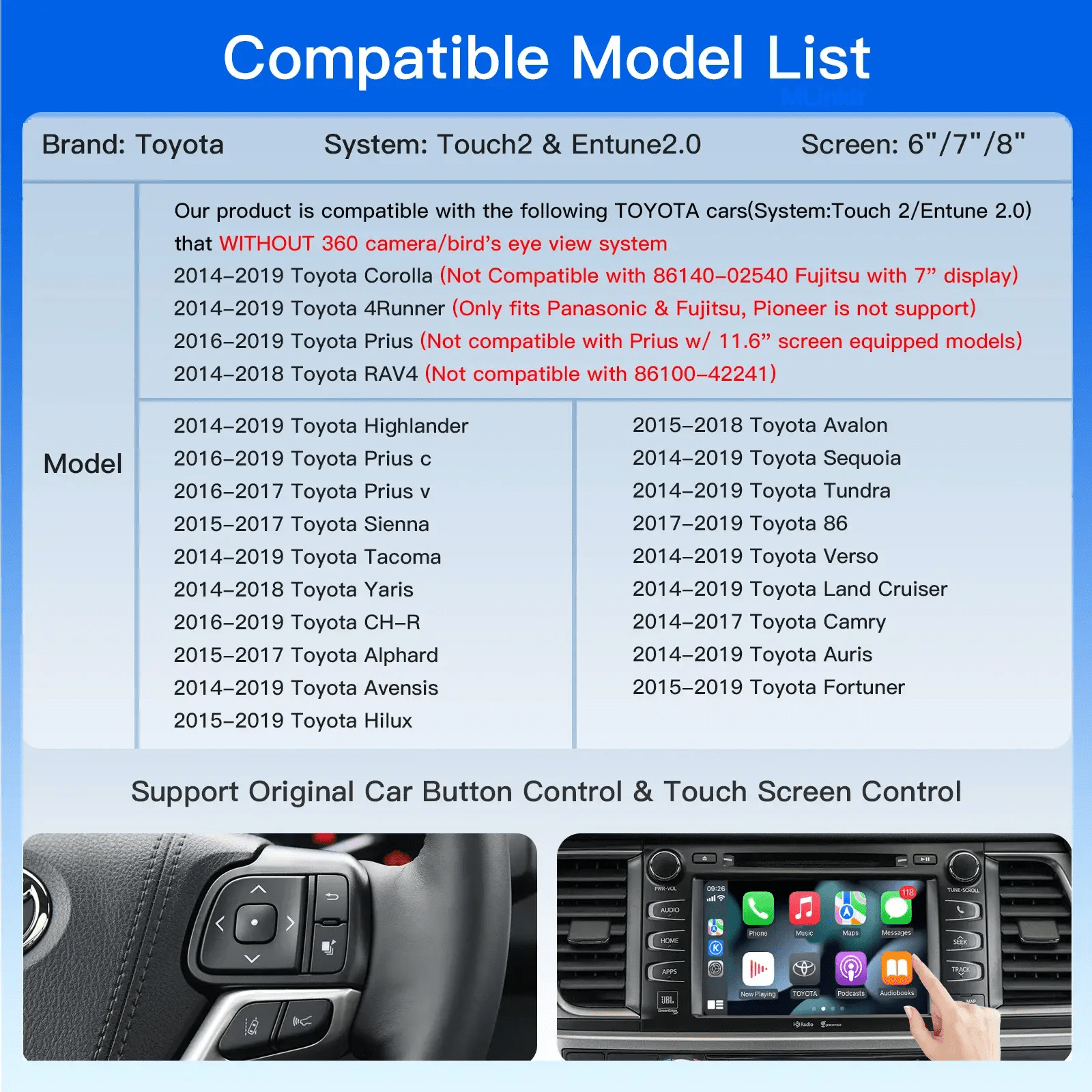 Wireless CarPlay Upgrade for Toyota
