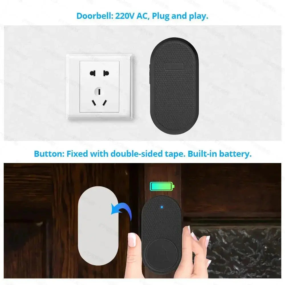 Wireless Doorbell Chime And Alarm System For Smart Home