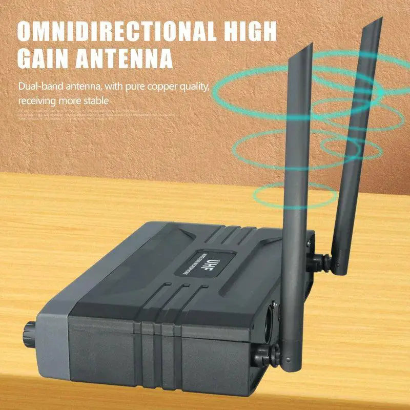 Wireless Dual Channel UHF Dynamic Microphone Premium