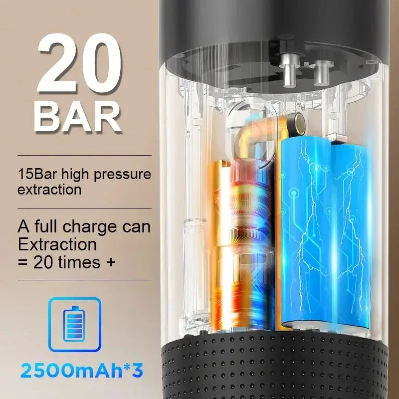 Wireless Electric Portable Espresso Machine For Car Travel