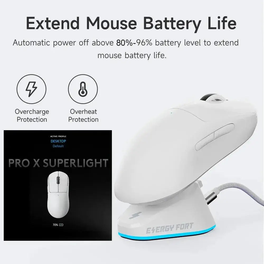 Wireless Gaming Mouse Charger Stand RGB Fast Charging Dock