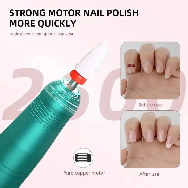 Wireless High Speed Nail Drill Pen Rechargeable Manicure Kit