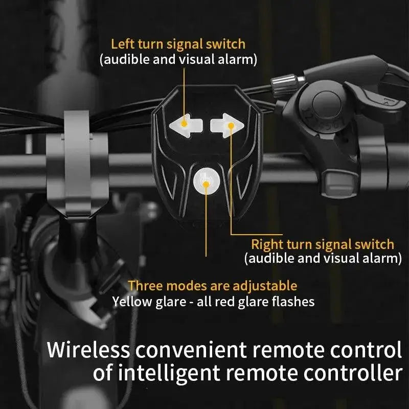 Wireless LED Bicycle Rear Light With Turn Signal Feature