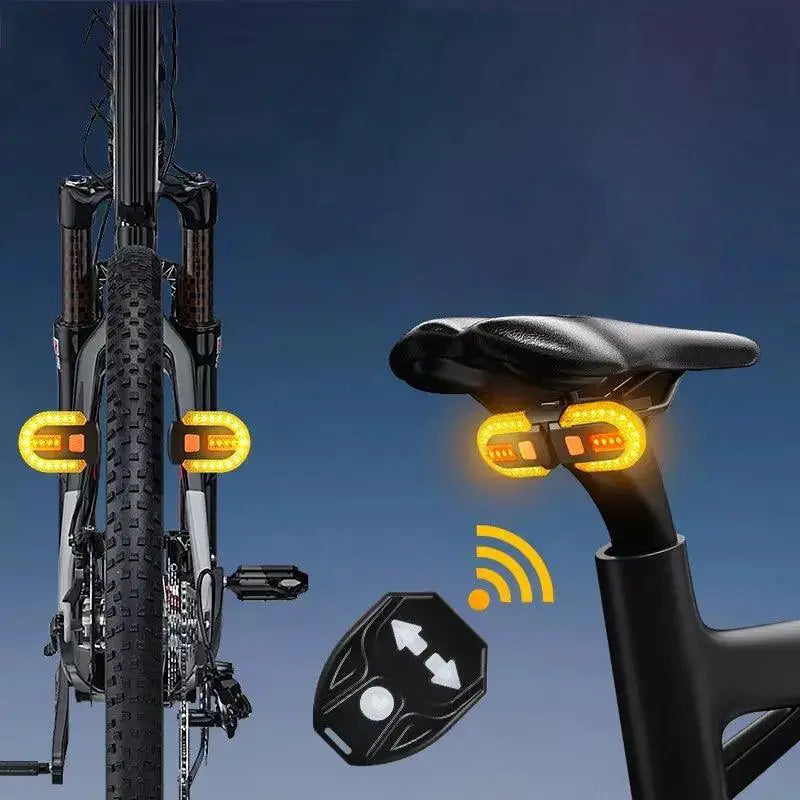 Wireless LED Bicycle Rear Light With Turn Signal Feature