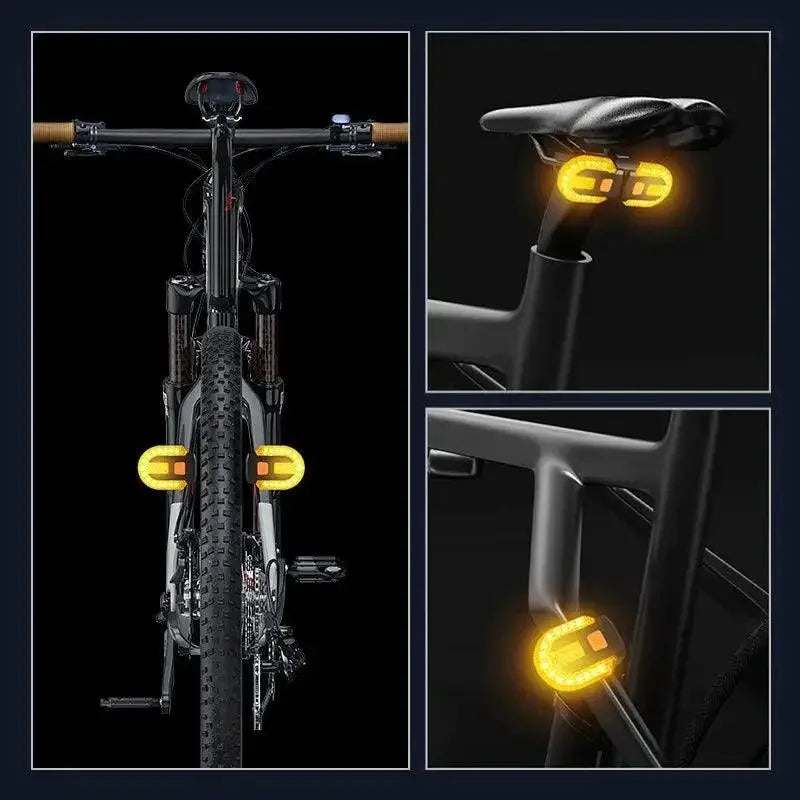 Wireless LED Bicycle Rear Light With Turn Signal Feature