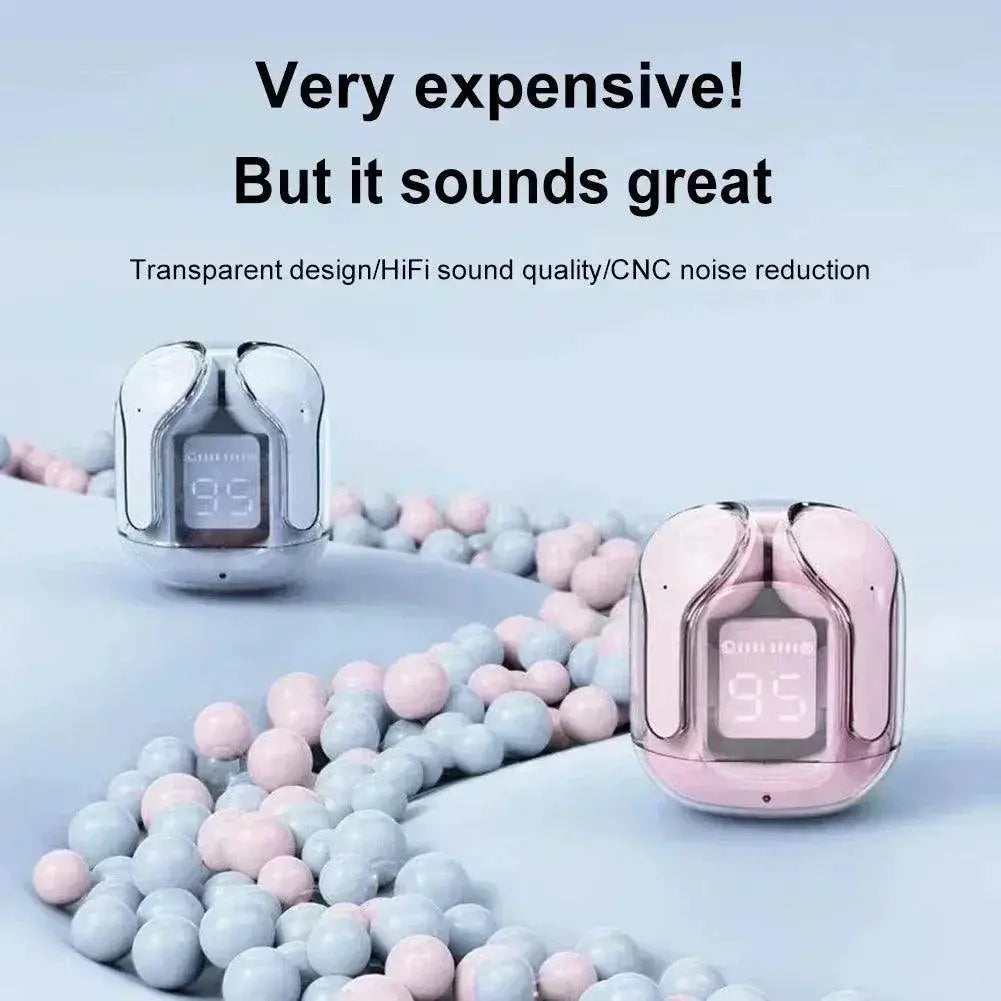 Wireless Mini Earbuds With LED Power Display Enhanced Sound