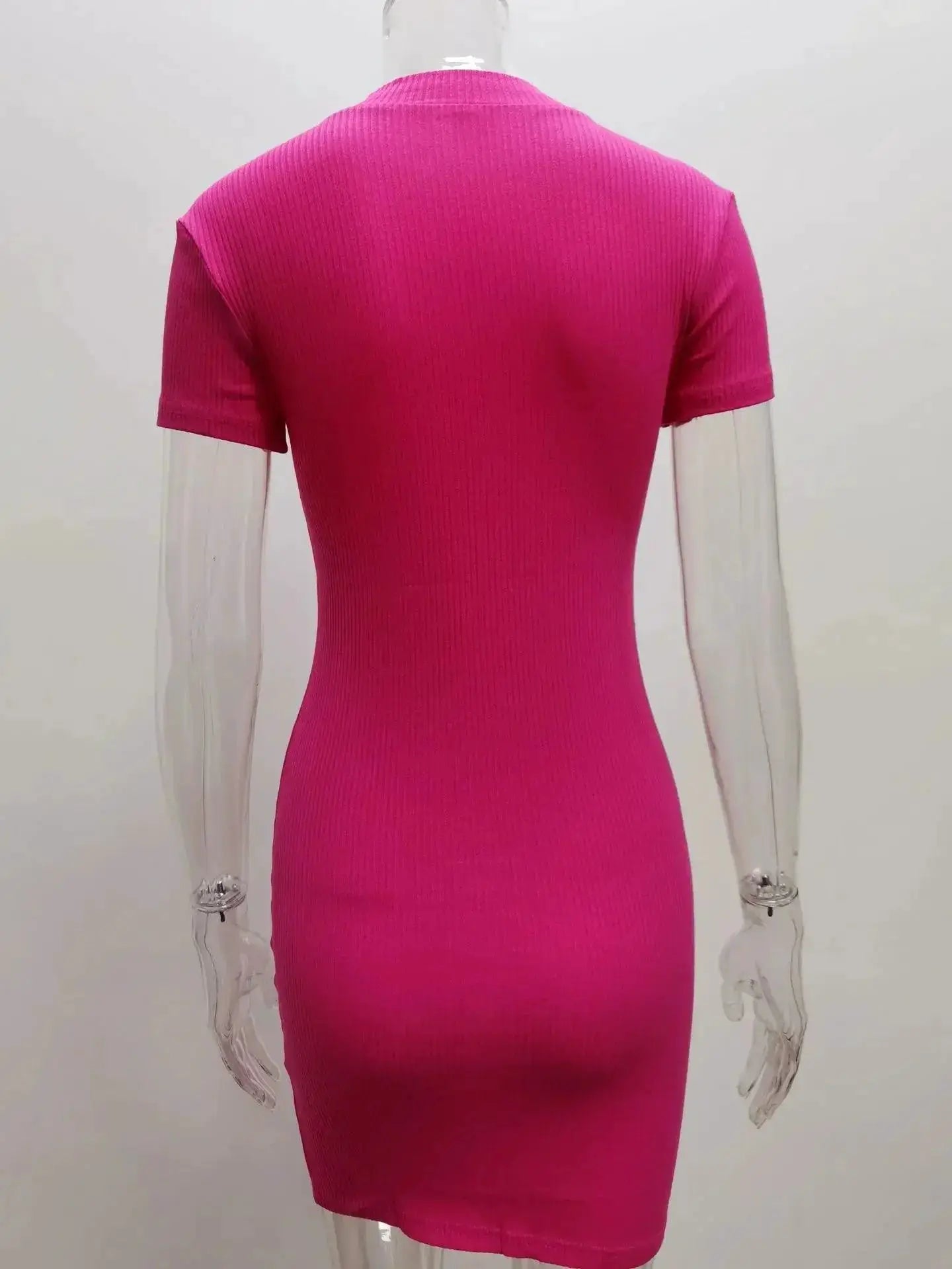 Chic Zipper Miniskirt Dress Euro American Style Statement