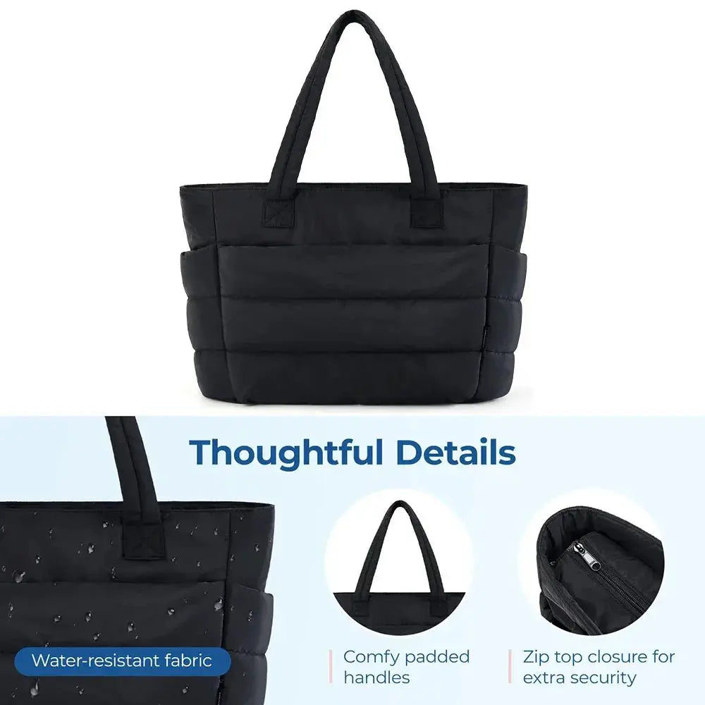 Womens Lightweight Fluffy Tote Bag For Travel And Gym