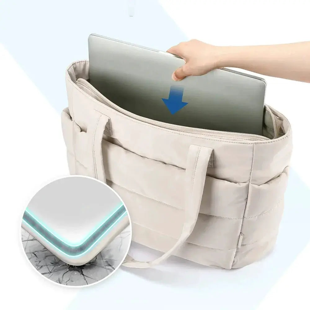 Womens Lightweight Fluffy Tote Bag For Travel And Gym
