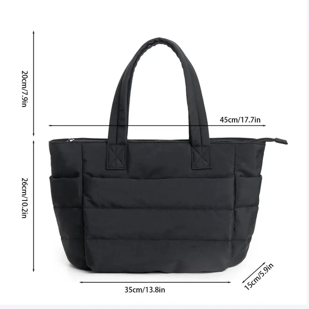 Womens Lightweight Fluffy Tote Bag For Travel And Gym
