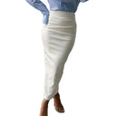 Elegant Leather Pencil Skirt for Office