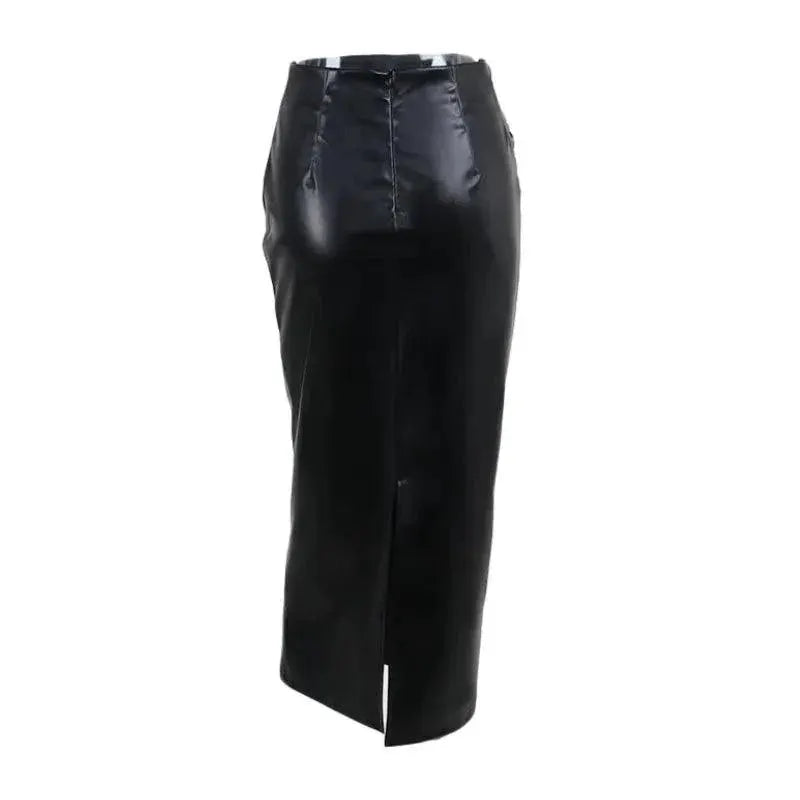 Women's Leather Pencil Skirt For Sophisticated Style