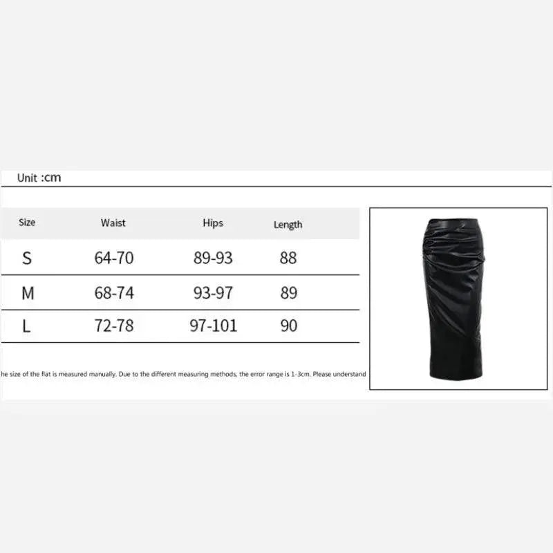 Women's Leather Pencil Skirt For Sophisticated Style