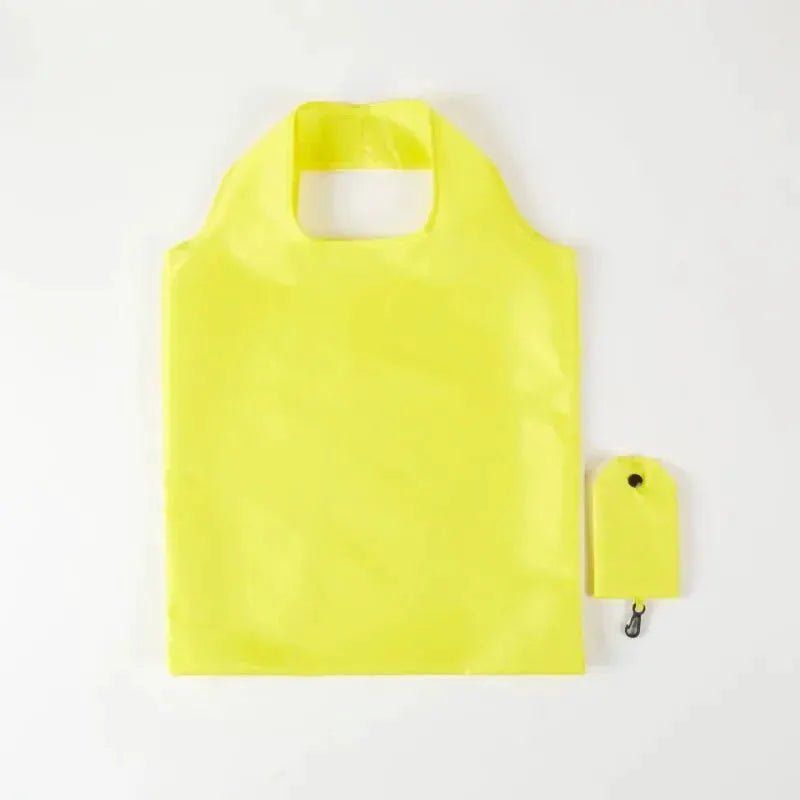Women's Solid Color Eco Friendly Foldable Reusable Shopping Bags Travel Ready