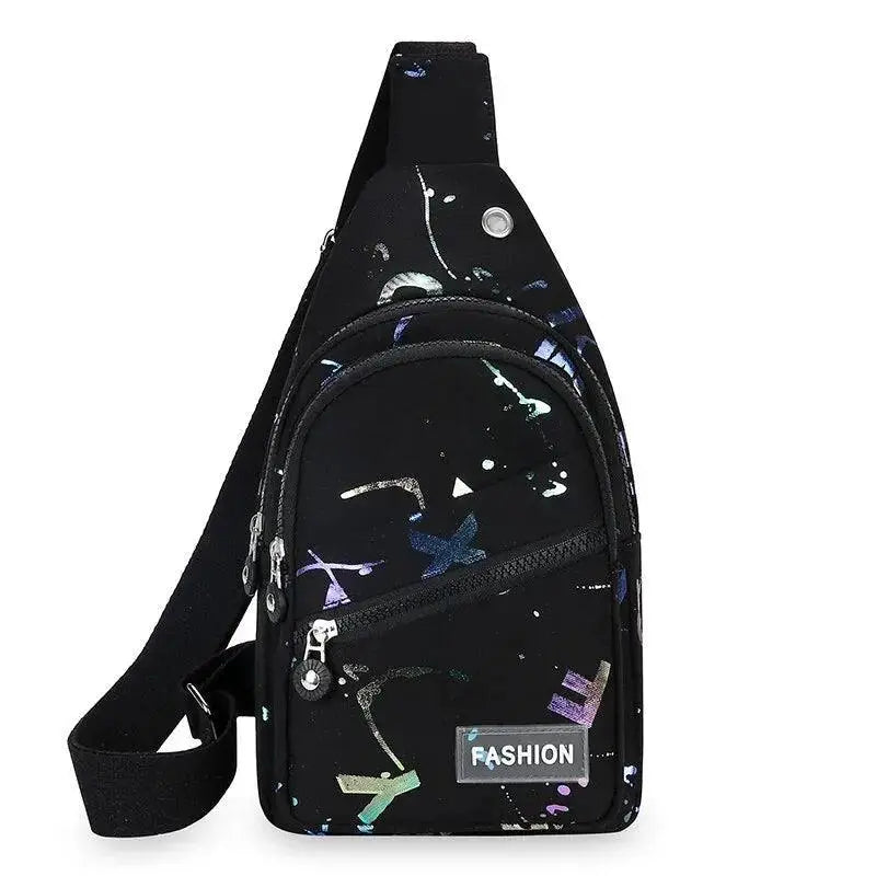 Womens Versatile Chest Bag Oxford Cloth Backpack Trendy