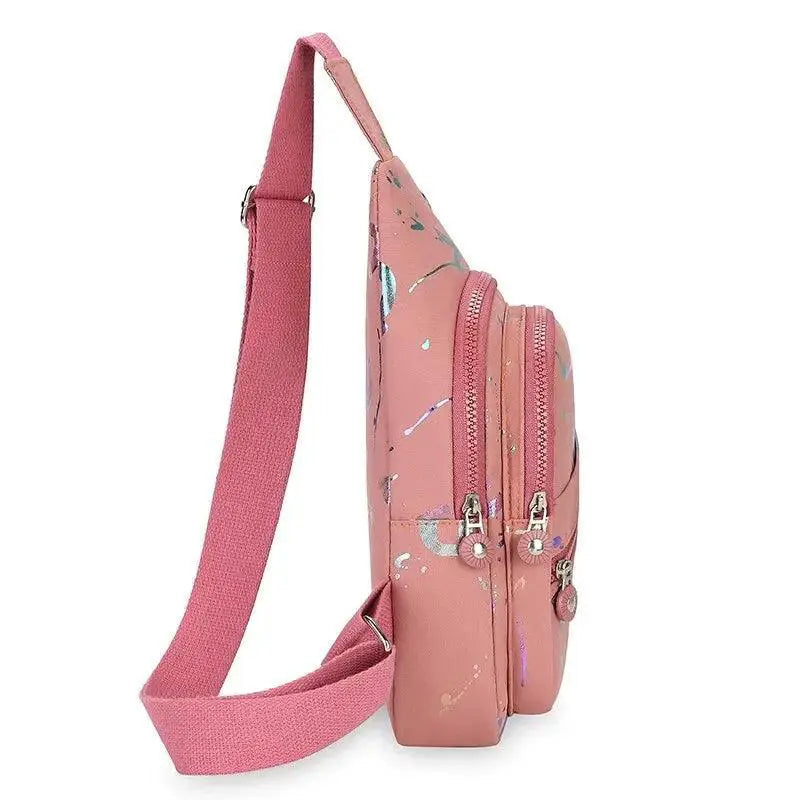 Womens Versatile Chest Bag Oxford Cloth Backpack Trendy