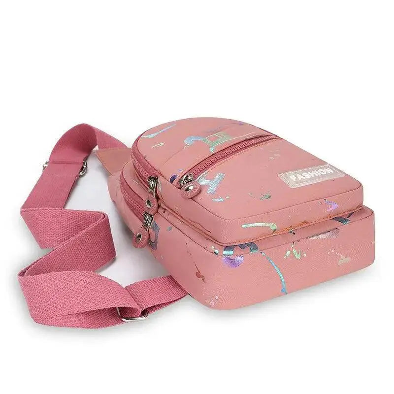 Womens Versatile Chest Bag Oxford Cloth Backpack Trendy