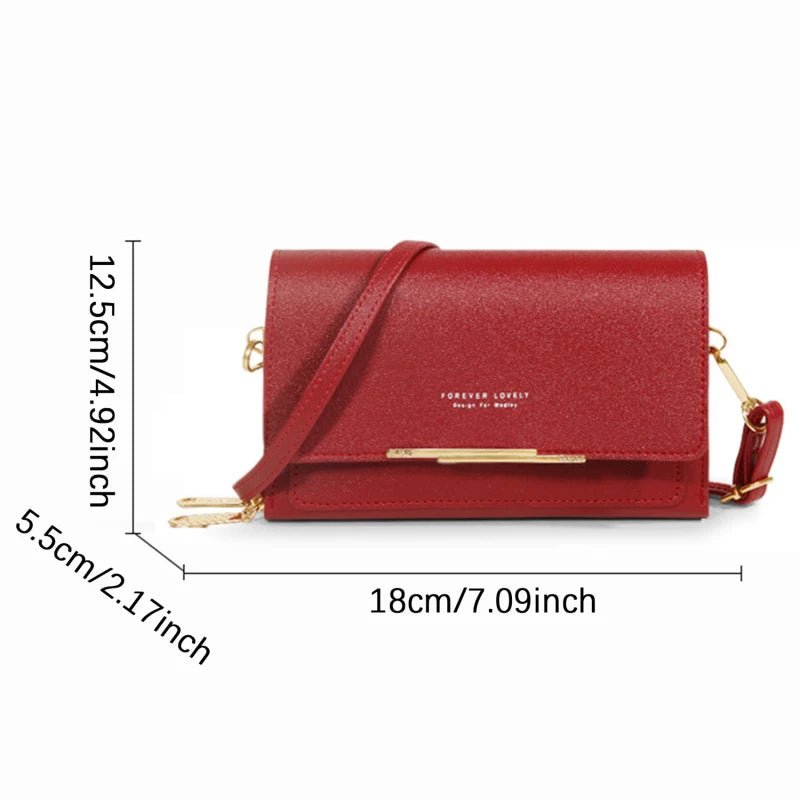 Womens Wallet Card Holder Shoulder Bag Large Capacity Crossbody Phone Pocket