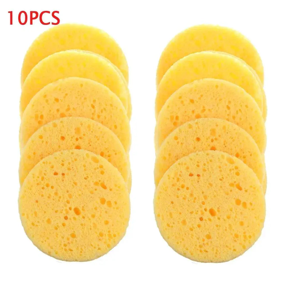 Wood Pulp Makeup Remover Set Luxe Skincare Puffs Sponges