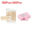 Wooden Cotton Swab Manicure Tool Set for Nail Care Kit