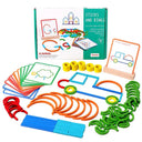Wooden Creative Sticks Rings Puzzle Game Educational Toy Set