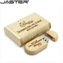 Wooden Engraved Logo USB Flash Drive Custom Wedding Gift