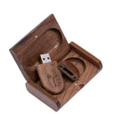 Wooden Engraved Logo USB Flash Drive Custom Wedding Gift