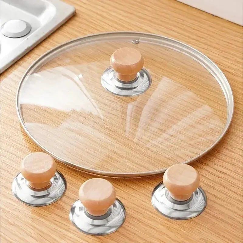 Wooden Heat Resistant Replacement Knobs For Universal Lids