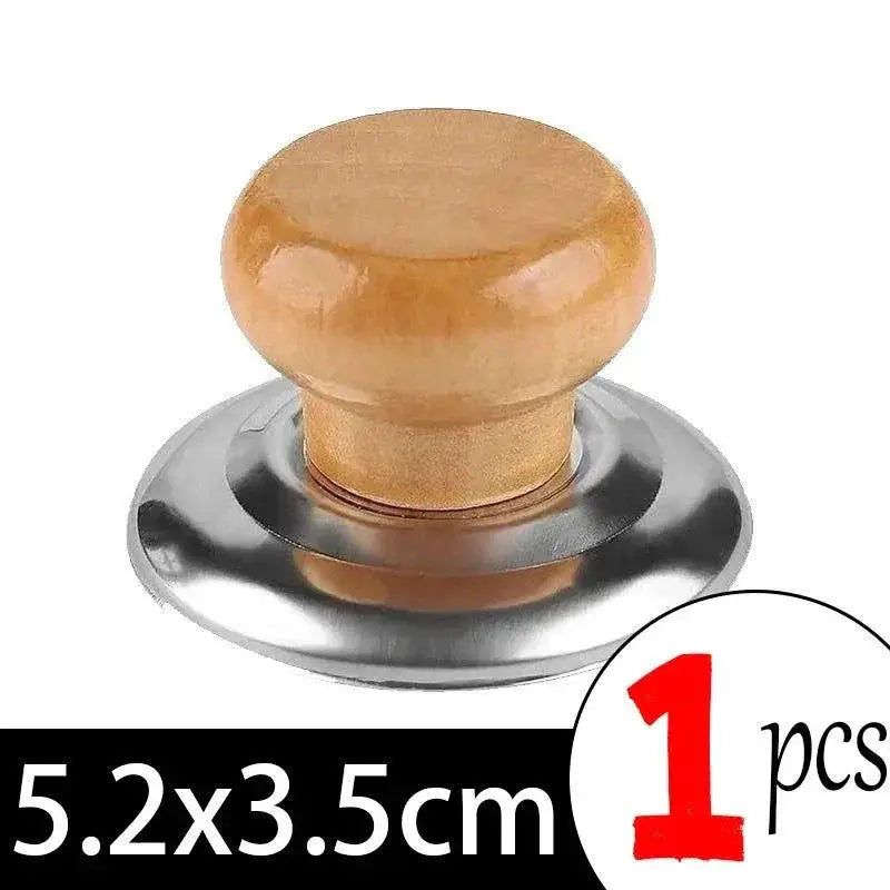 Heat-Resistant Wooden Knobs for Lids — product view