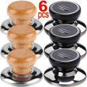 Wooden Heat Resistant Replacement Knobs For Universal Lids