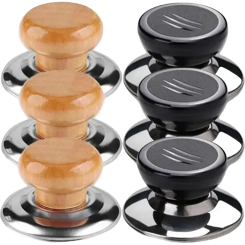 Heat-Resistant Wooden Knobs for Lids — C- 1PC