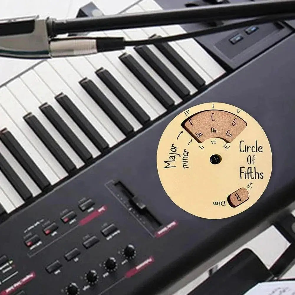 Wooden Music Melody Wheel Educational Tool for Musicians