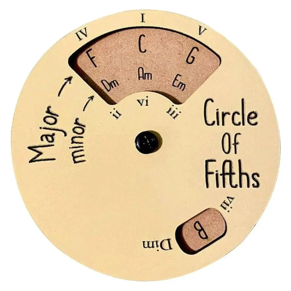 Wooden Music Melody Wheel Educational Tool for Musicians